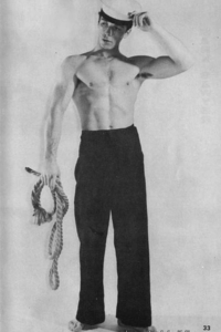 Yvon Dubreuil as a navy boy