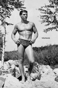 male physique vintage outdoors