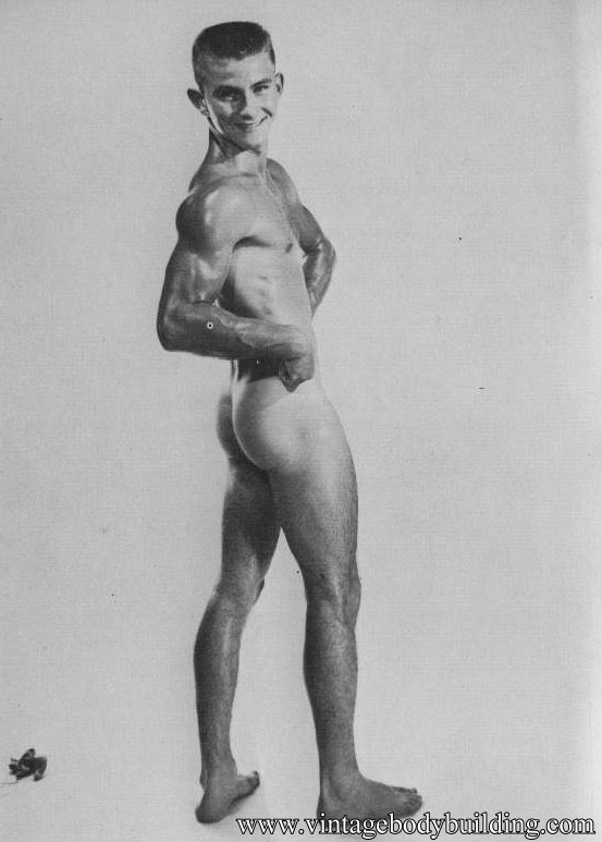 young bodybuilder posing