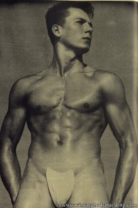 male vintage physique photography of 1957
